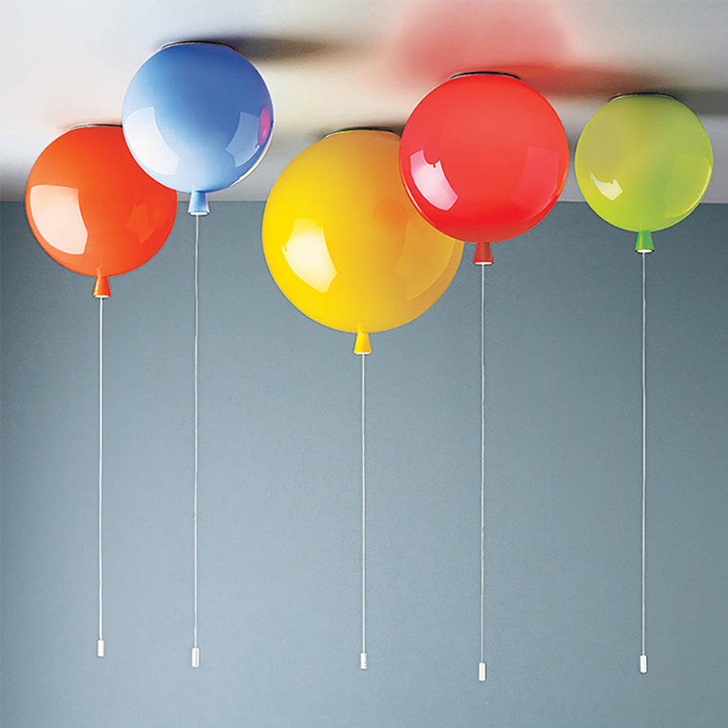 Led Balloon Light - Modern Colorful Balloon Ceiling Lamp For