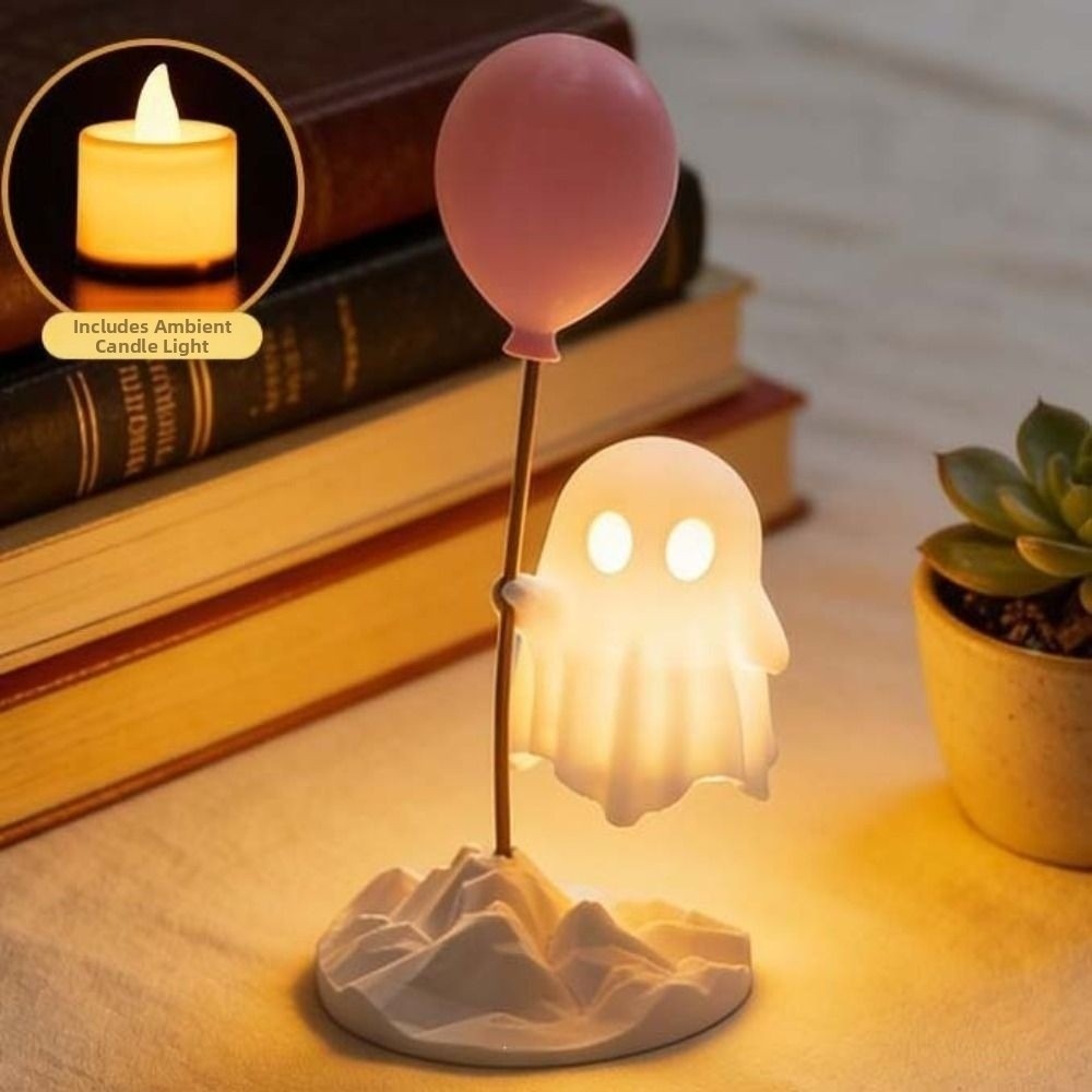 Led Balloon Light - Spooky Decor LED Ghost Night Light