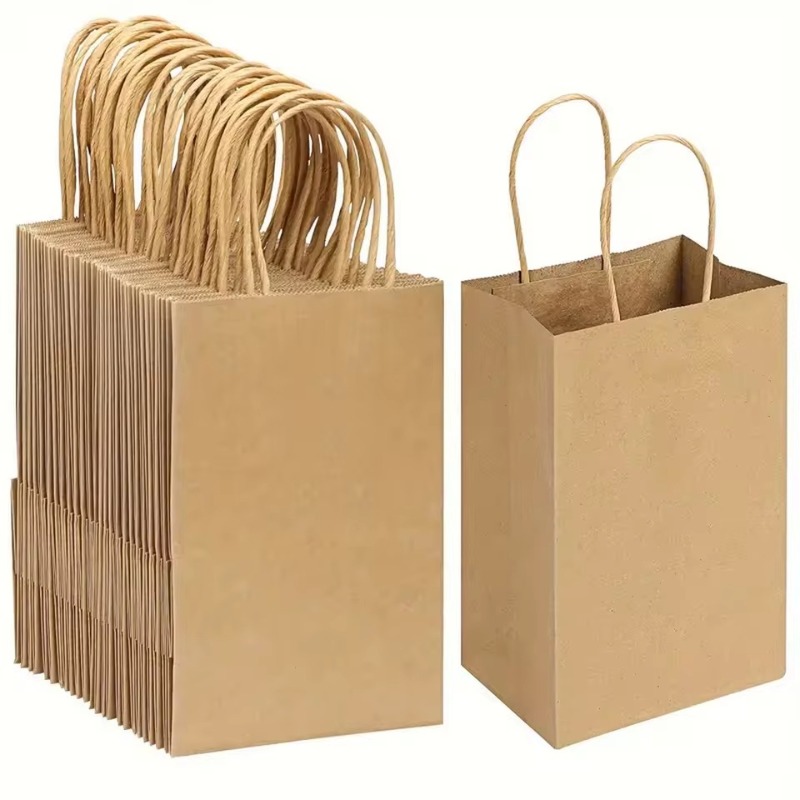 5/10PCS Brown Kraft Paper Bags - Event Party Shop 评论和价格