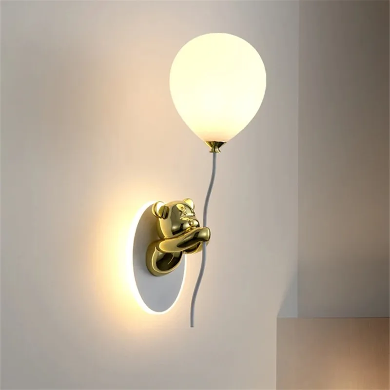 Creative Bear Wall Light Carto - Led Balloon Light 评论和价格