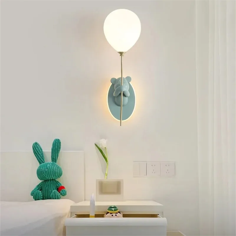 Creative Bear Wall Light Carto - Led Balloon Light 评论和价格