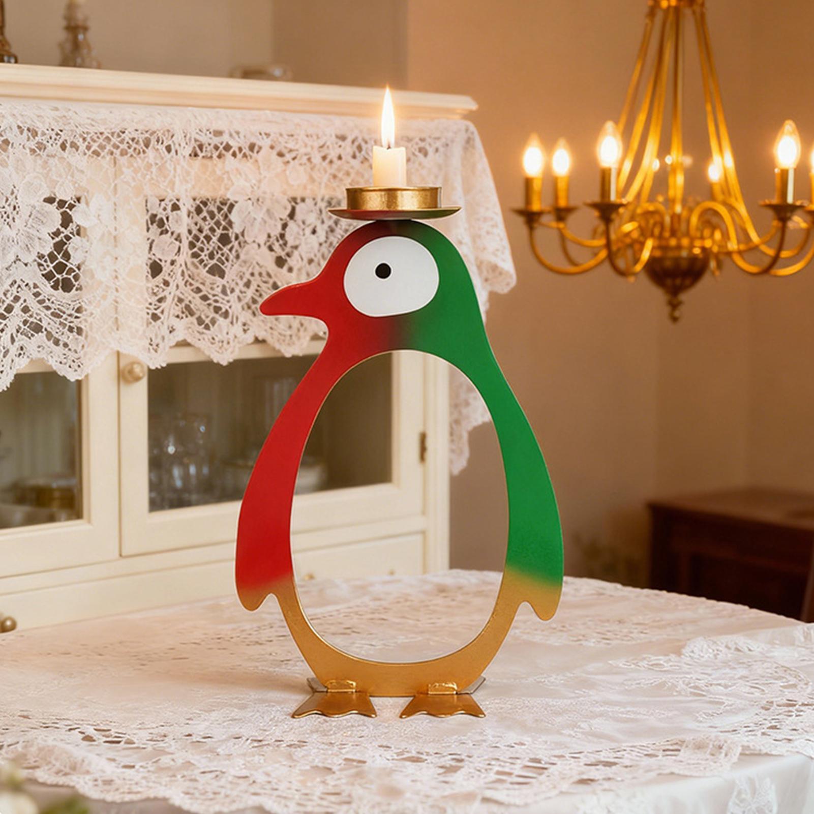 Tea Light Candle Holder Pengui - Centerpiece Stick 评论和价格