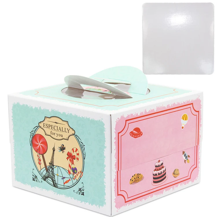 5pcs 8inch cake box with windo - Party Event Supplier 评论和价格