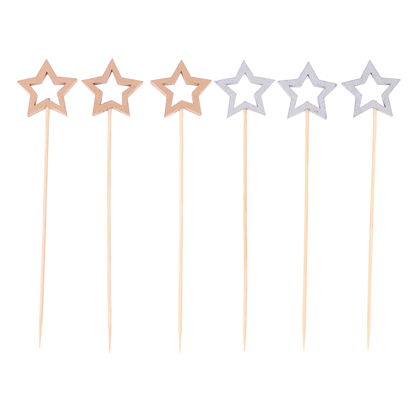 50/100Pcs Star Disposable Bamb - Centerpiece Stick 评论和价格