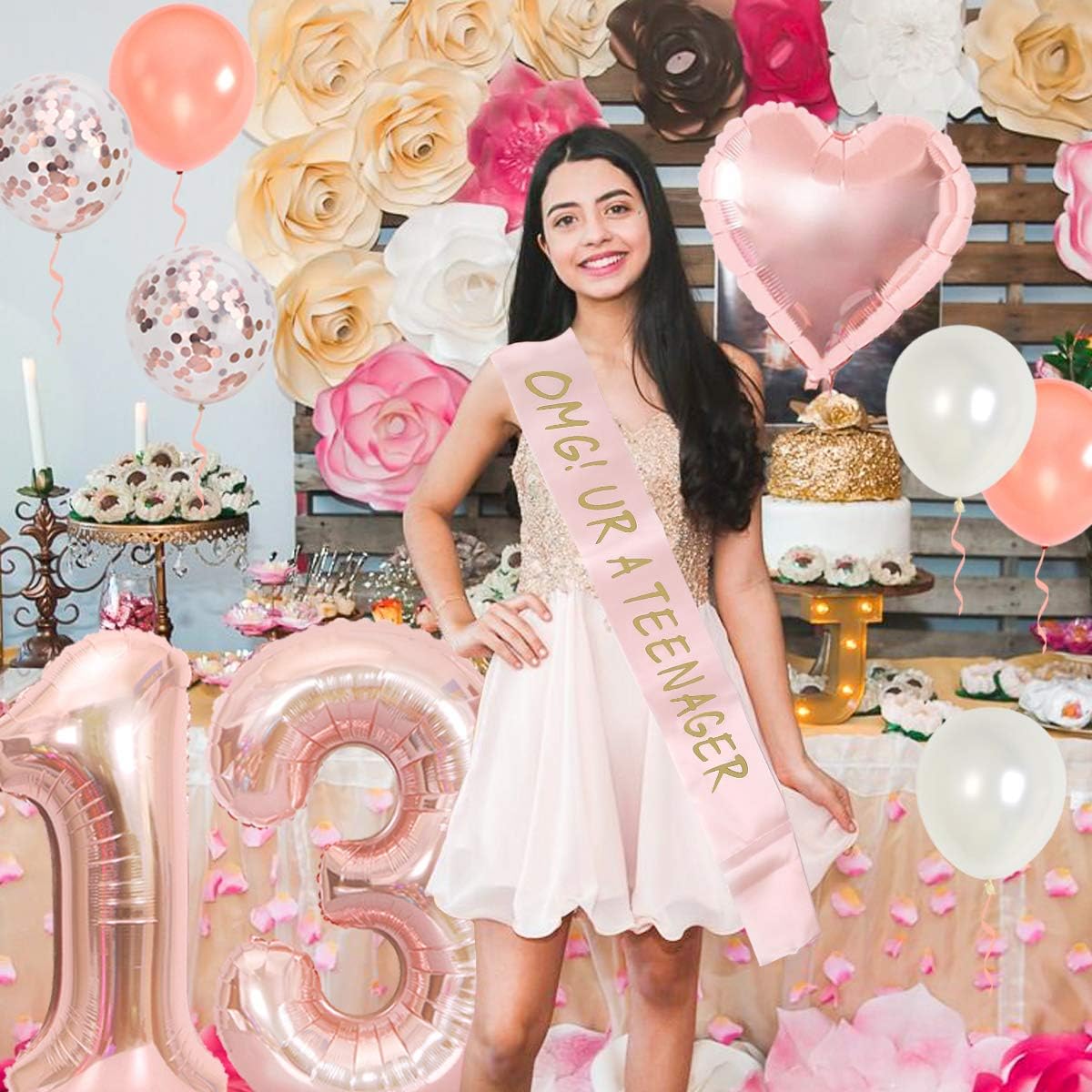 13th Birthday Party Decoration - Party Banner Gold 评论和价格