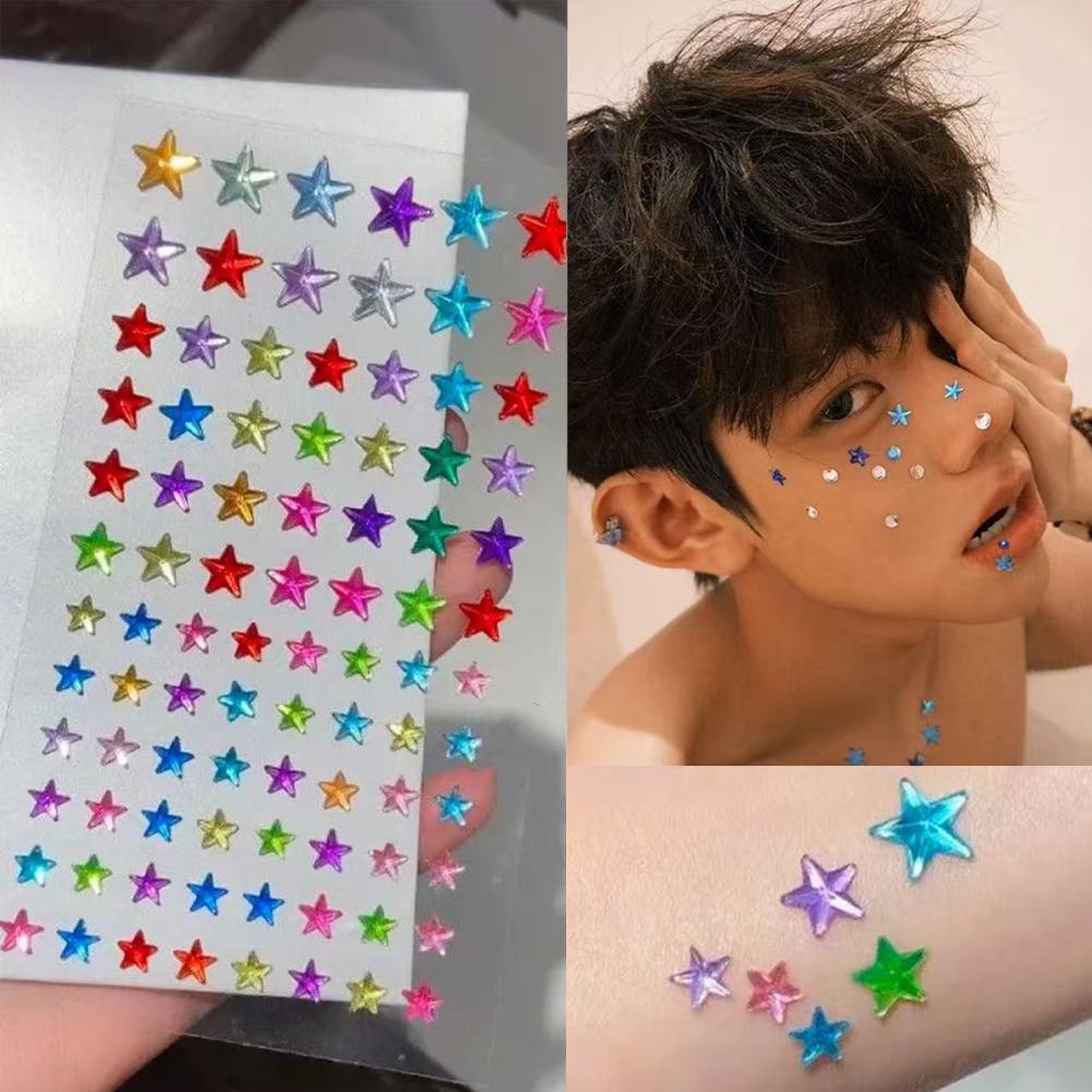 Self-Adhesive Face Rhinestones - Event Party 评论和价格