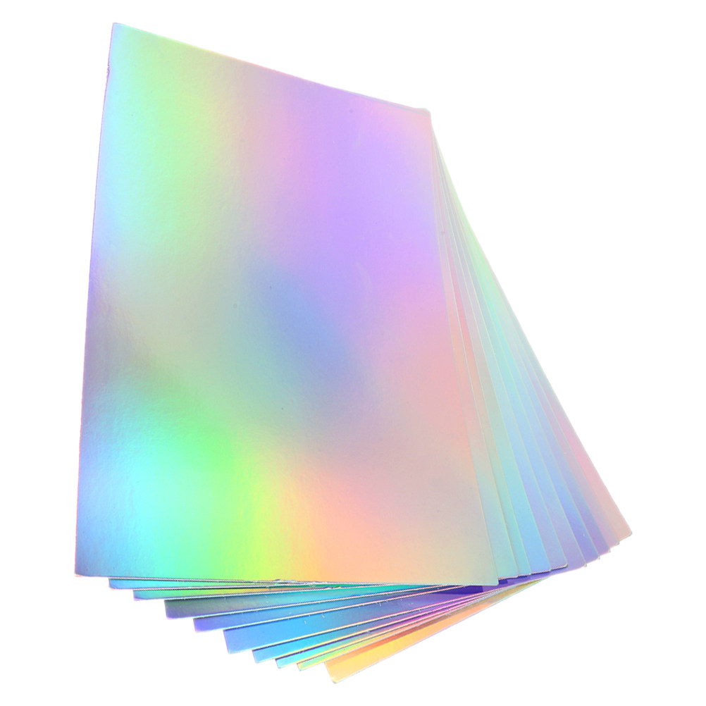 10Sheets Holographic Cardstock - Papercraft Supply Invitation 评论和价格