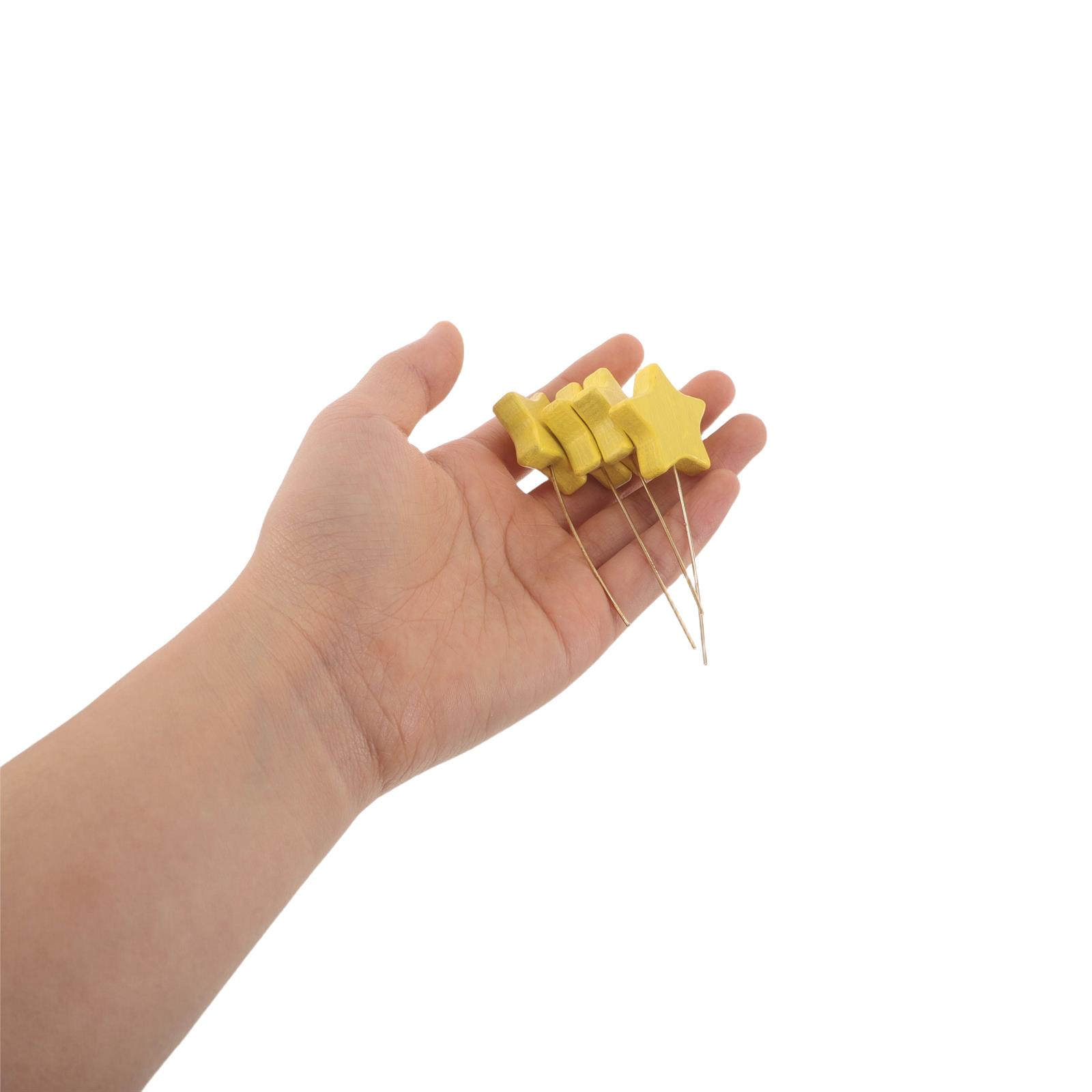 6Pcs Wooden Star Picks Mini St - Centerpiece Stick 评论和价格