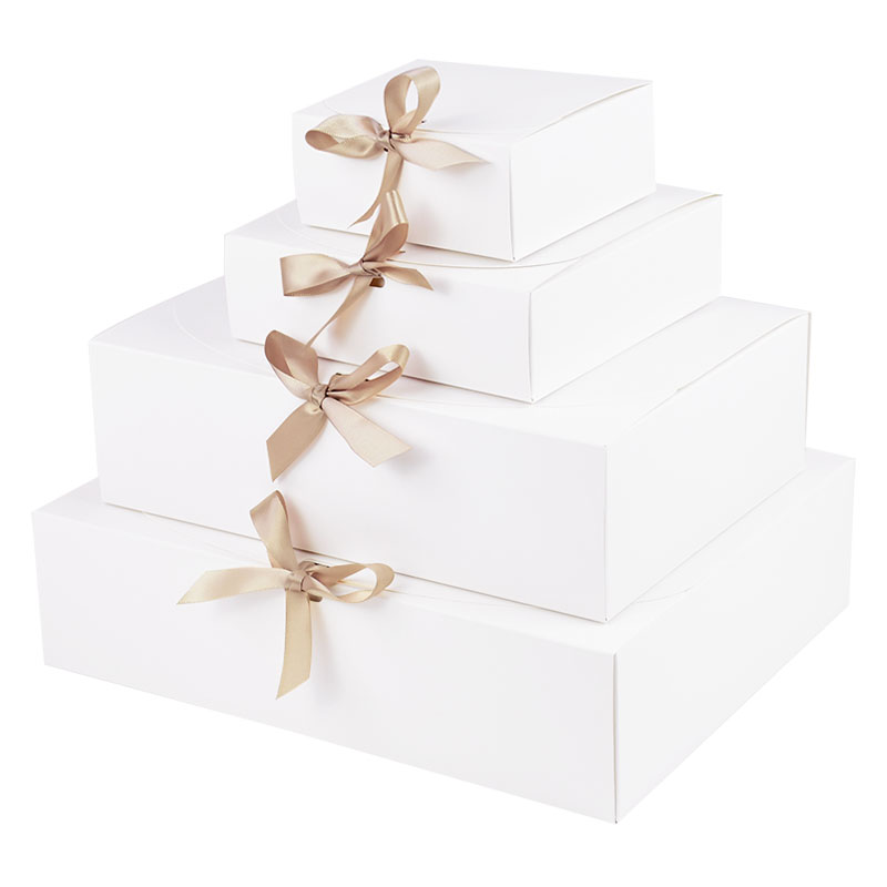 Kraft Paper Gift Box With Deco - Papercraft Supply Ribbon 评论和价格