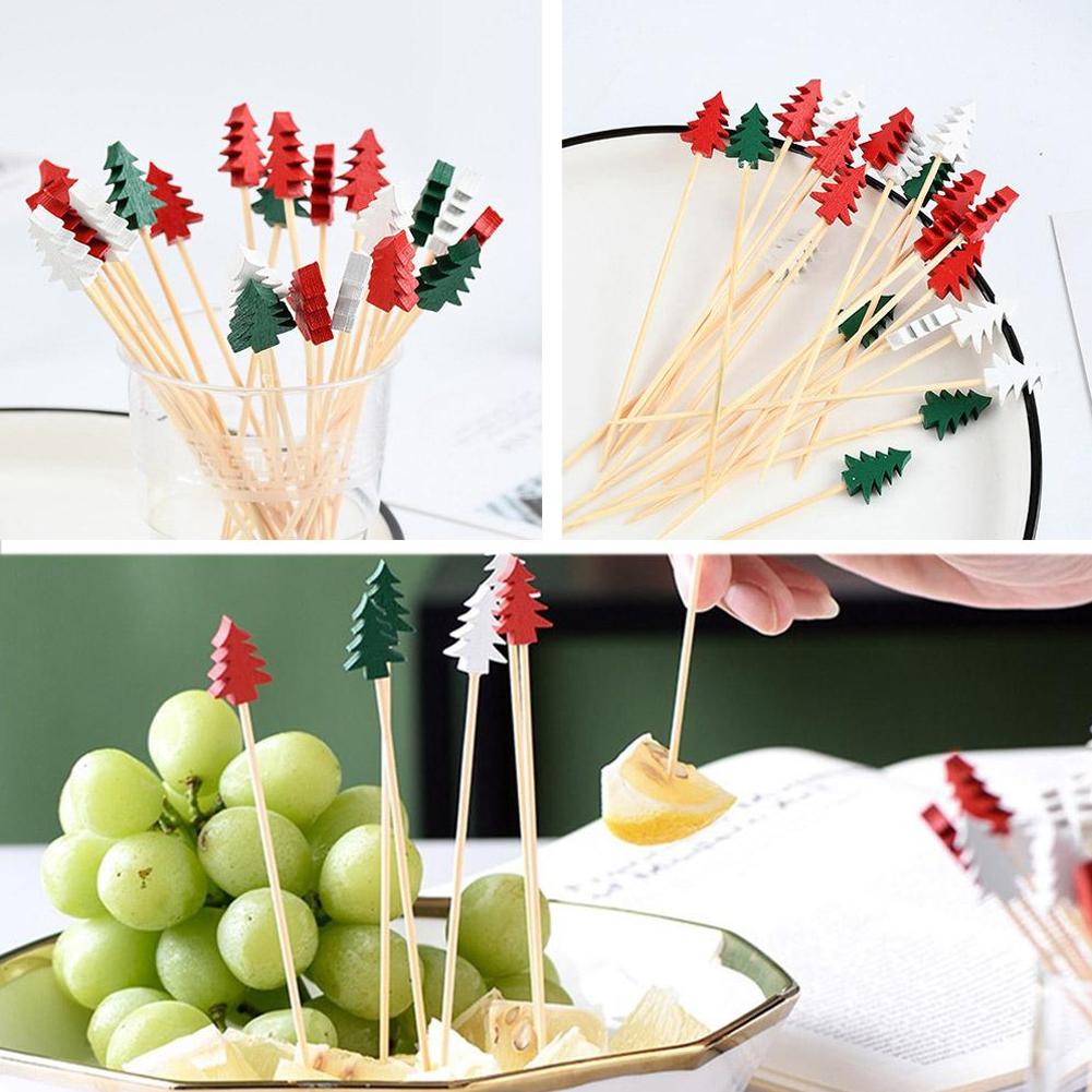 50Pcs Christmas Cocktail Picks - Centerpiece Stick 评论和价格