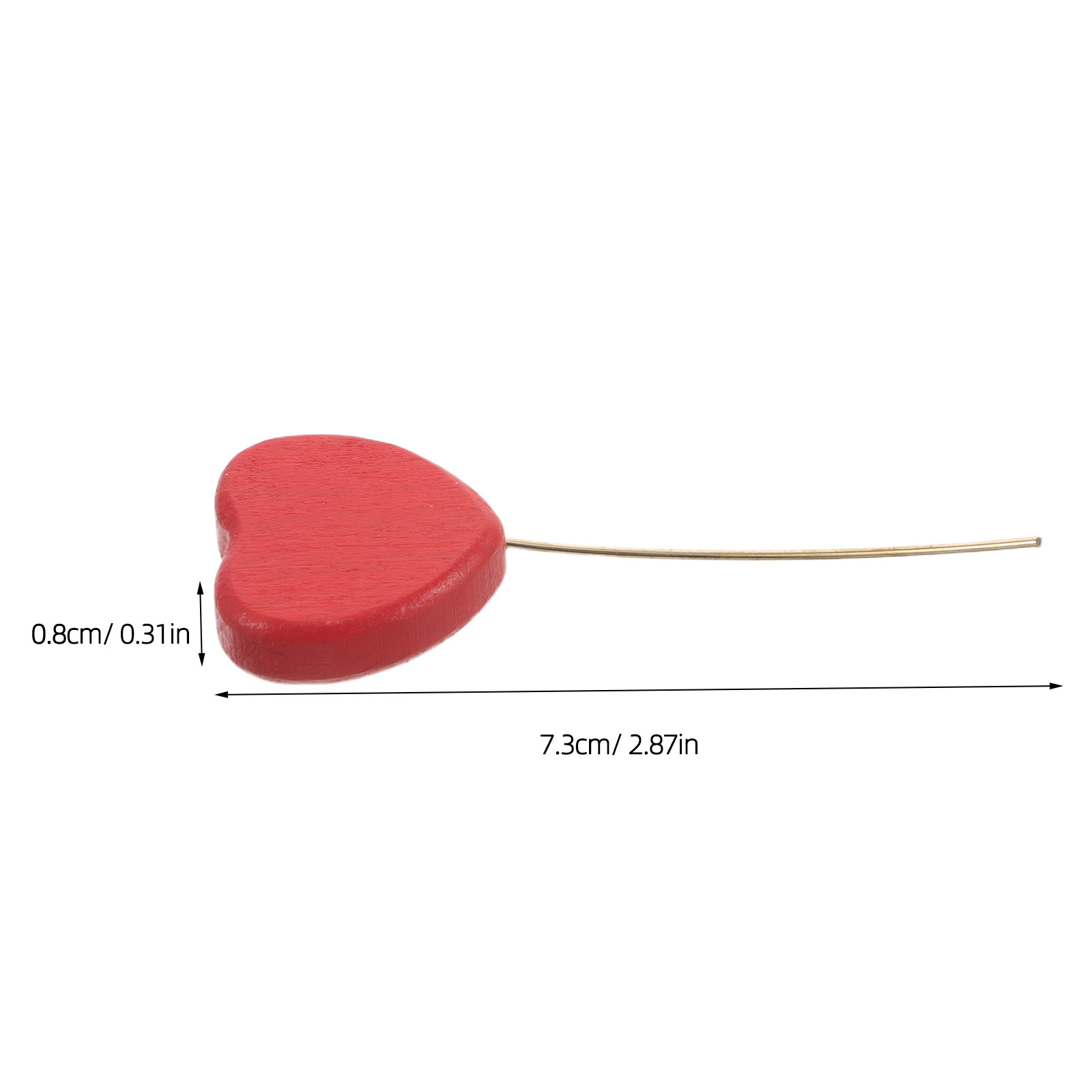 6Pcs Wooden Heart Picks Heart  - Centerpiece Stick 评论和价格