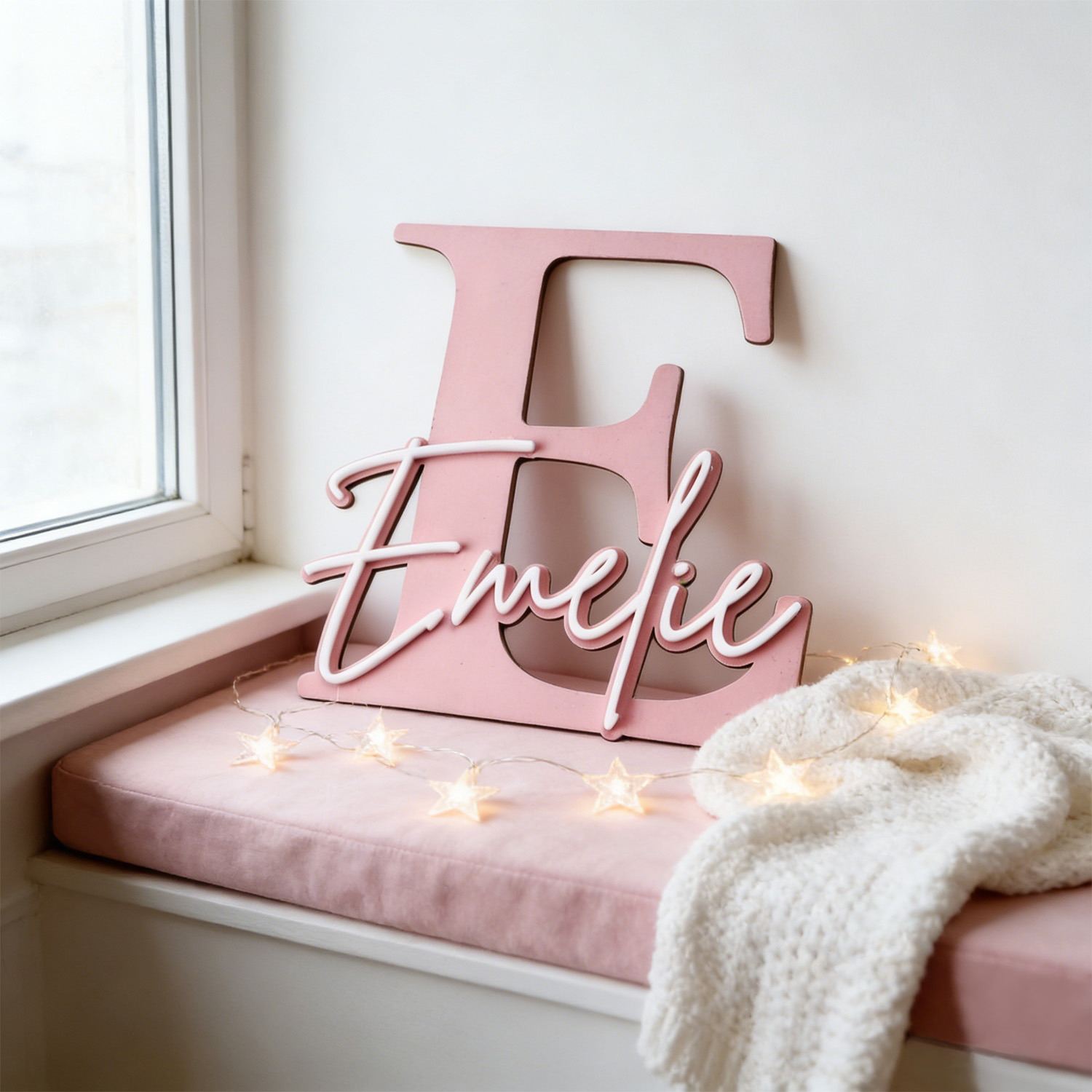 1pc Double-layer Wooden Name D - Eve Party 评论和价格